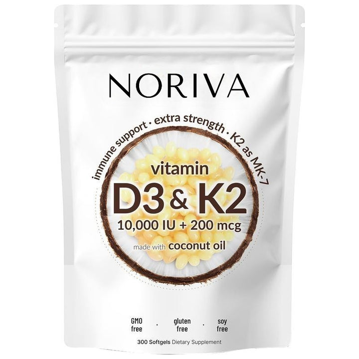 Vitamina D3 y K2 Con Aceite De Coco